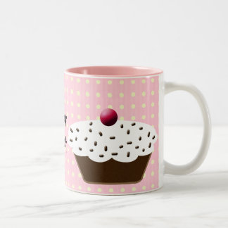 Cute Cupcakes Two-Tone Coffee Mug