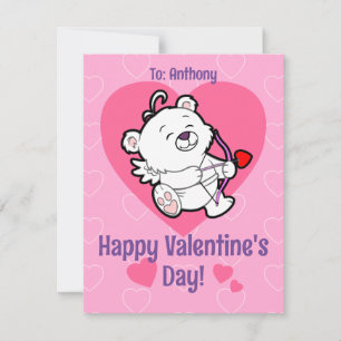 Cute Cupid Bear Valentine's Day Card