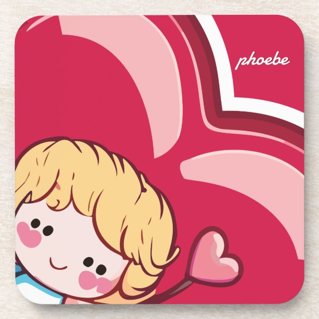 Cute Cupid Coaster (Front)
