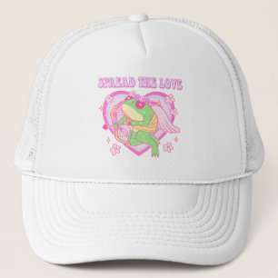 Cute Cupid Frog - Spread the Love Trucker Hat