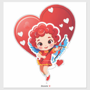 Cute Cupid With Bow And Arrow