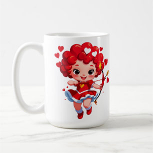 Cute Cupid With Bow And Arrow Coffee Mug