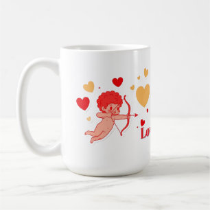 Cute Cupid With Bow And Arrow Coffee Mug
