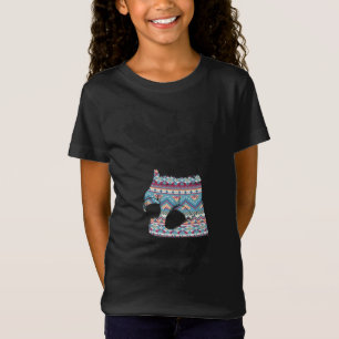 Cute Curious Bunny Rabbit Wearing Ugly Christmas S T-Shirt