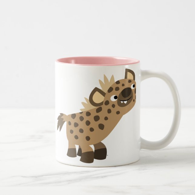 Cute Curious Cartoon Hyena Mug (Right)