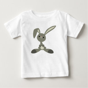 Cute Curious Cartoon Rabbit Baby T-Shirt