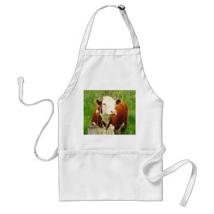 Cute Curious Cow 4Carlie Standard Apron