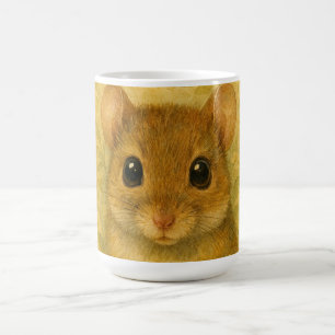 Cute curious little mouse coffee mug