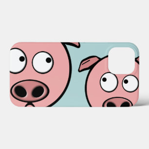Cute Curious Pigs iPhone 13 Mini Case