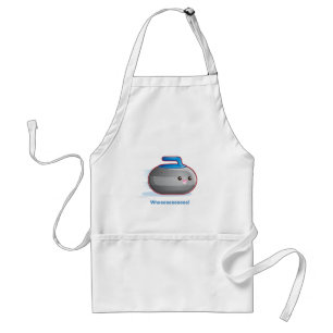 Cute Curling Stone Standard Apron