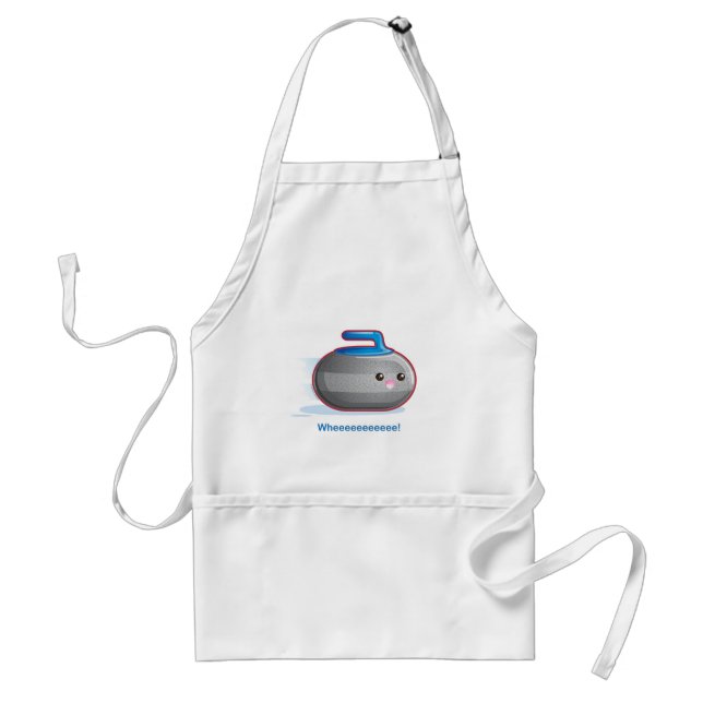 Cute Curling Stone Standard Apron (Front)