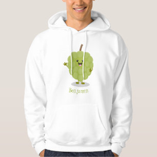 Cute custard apple cherimoya cartoon hoodie