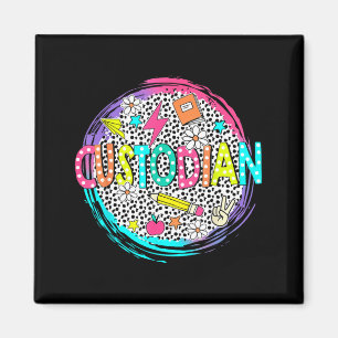 Cute Custodian Shirt First Day of school Back to Magnet