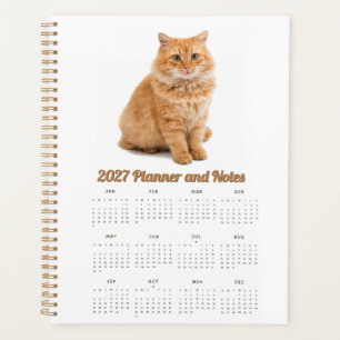 Cute Custom 2027 Cat Photo Planner