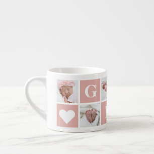 Cute Custom 6 Photo Collage Grandmother Gigi Espresso Cup