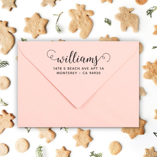 Cute Custom Address Stamp With Script Font (Creator Uploaded)