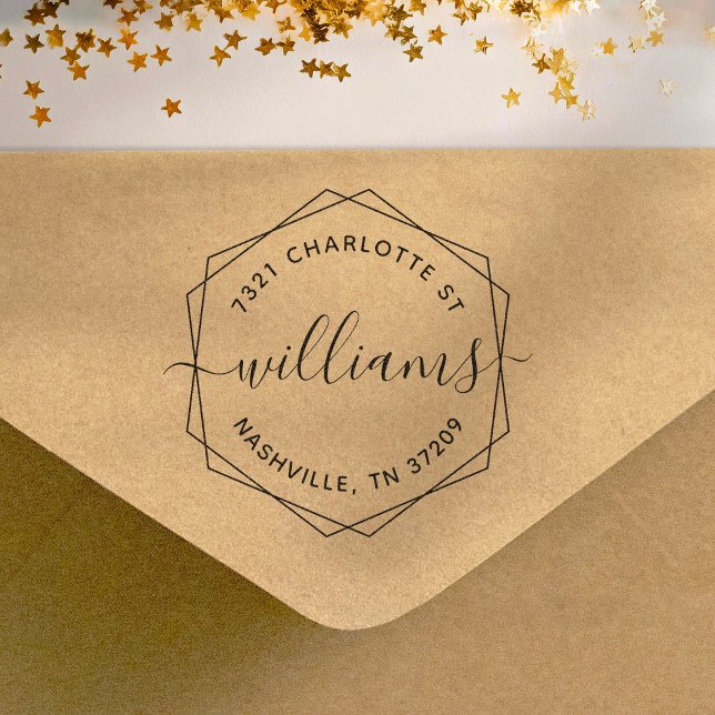 Cute Custom Address Stamp With Script Font (Creator Uploaded)