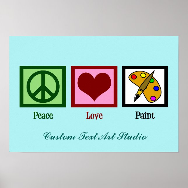 Cute Custom Art Studio Poster (Front)