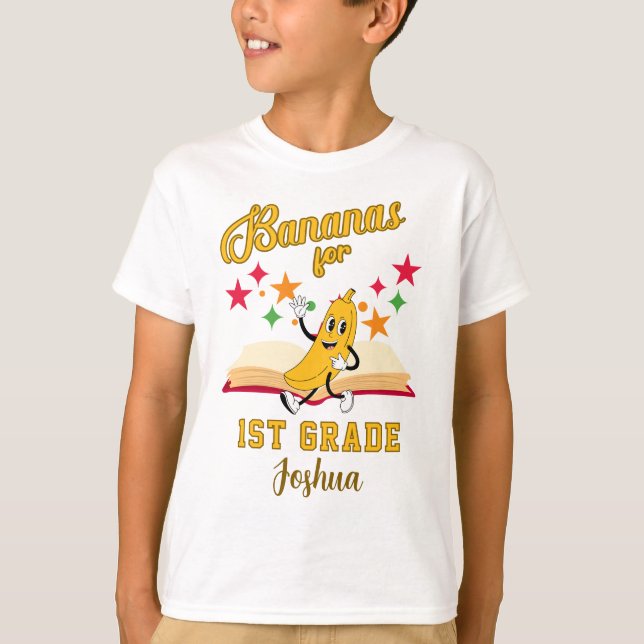 Cute Custom Bananas Back to School Shirt (Front)