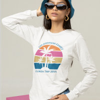 Cute Custom Beach Trip Long Sleeve Women's