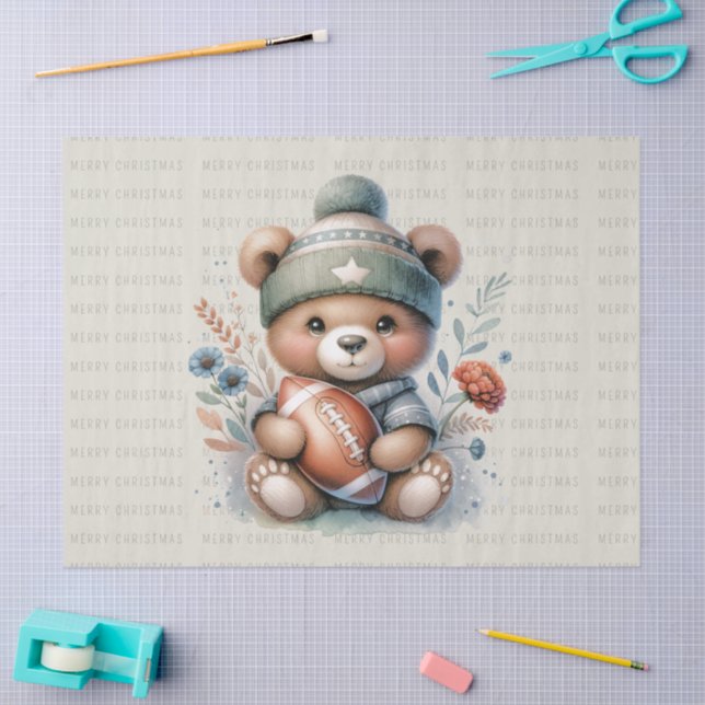 Cute Custom Bear Tissue Paper (Craft)