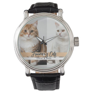 Cute Custom Cat Photo Family Watch