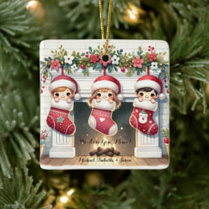 Cute Custom Ceramic Christmas Ornament For Mimi