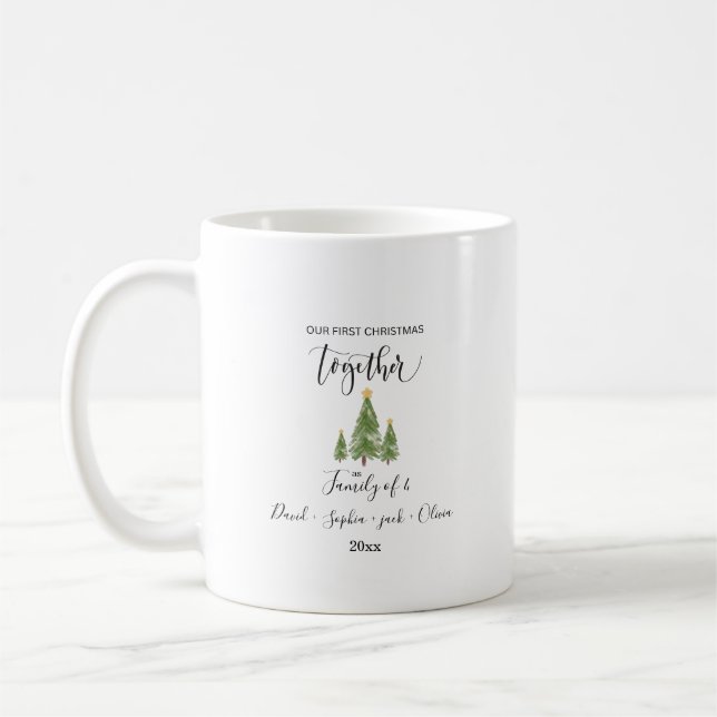 cute custom christmas family matching mugs  (Left)