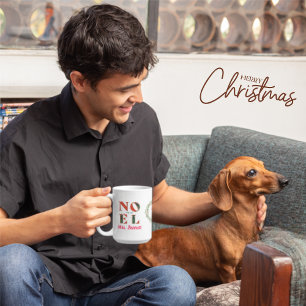 Cute Custom Christmas Noel Nurse Gift Mug
