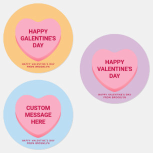 Cute custom conversation hearts Valentine's Day
