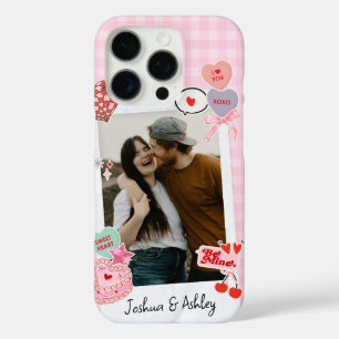 Cute Custom Couple Photos and Text Gift iPhone 16 Pro Case
