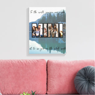 Cute Custom Family Photo Canvas Print