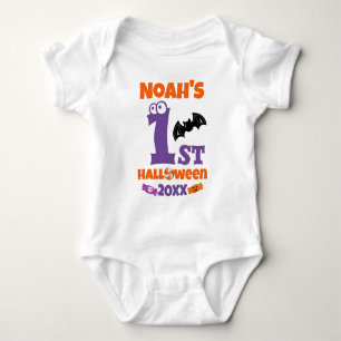Cute Custom First Halloween Baby Kid's Toddler Bodysuit