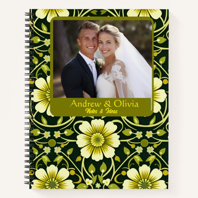 Cute Custom Floral Notebooks (Front)