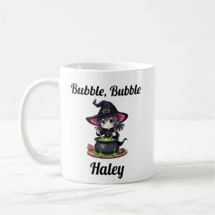 Cute Custom Halloween Witch Coffee Mug