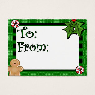 Cute Custom Holiday Gift Tag