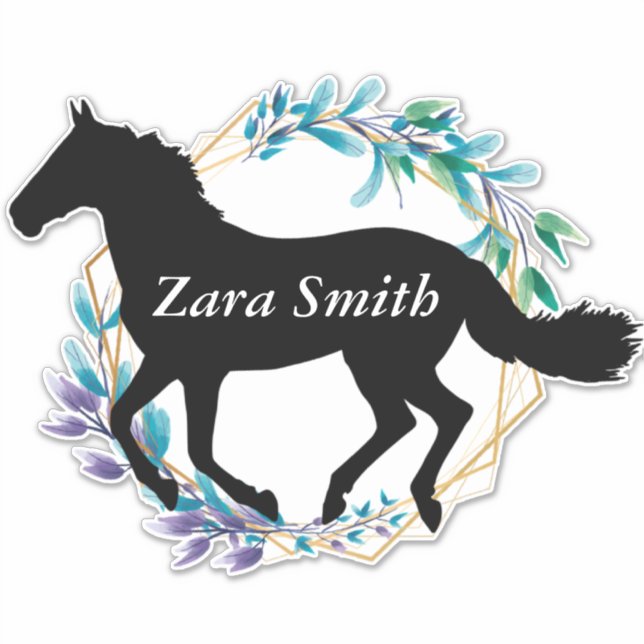 Cute Custom Horse Name Flowers (Front)