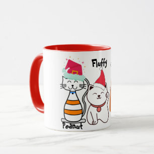 Cute Custom Kitty Cat Christmas    Mug