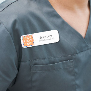 Cute Custom Logo Script Dental Name Tag