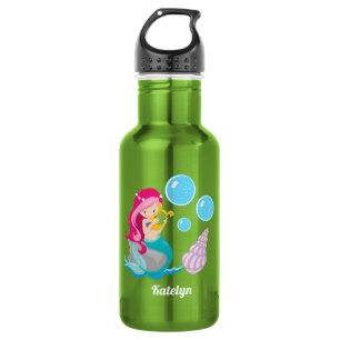 Cute Custom Mermaid Girl 532 Ml Water Bottle