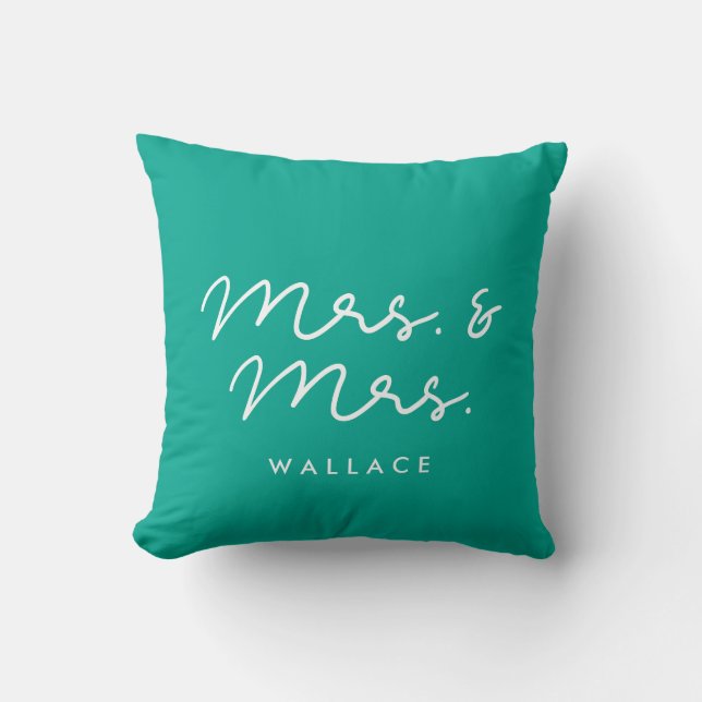 Cute custom Mrs and Mrs Cushion (Front)