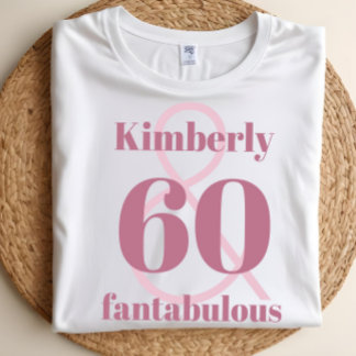 Cute Custom Name 60th Birthday Celebration T-Shirt
