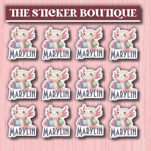 Cute Custom Name Cute Axolotl Shopping Pack (Creator Uploaded)