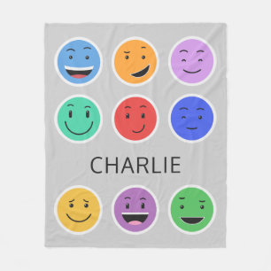 Cute custom name fleece blanket