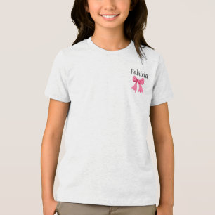 Cute Custom Name Girl School Design Shirt