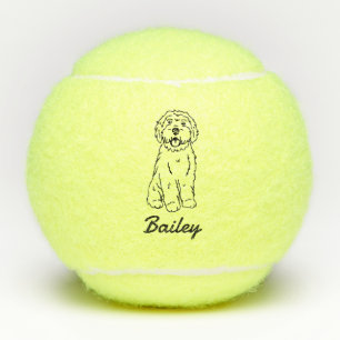 Cute Custom Name Goldendoodle Labradoodle Doodle Tennis Balls