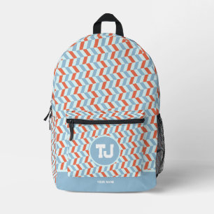 Cute Custom Name High School Monogram Printed Backpack