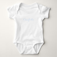 Cute Custom name text light blue white