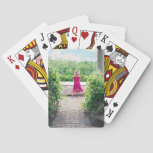 Cute Custom Personalised Child Photo Template Playing Cards
