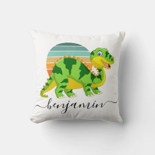 Cute Custom Personalised dinosaur baby shower Cushion